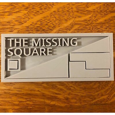 Missing Square Puzzle Box Triangle Illusion