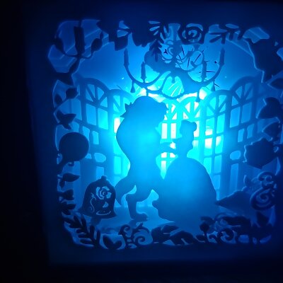 Beauty  The Beast Lightbox 23 with Circle Light