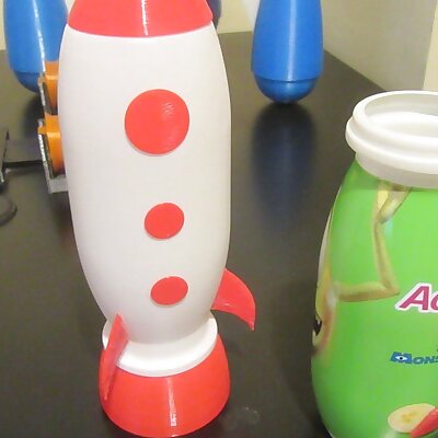 MINI ROCKET TOY WITH RECYCLED PET BOTTLE