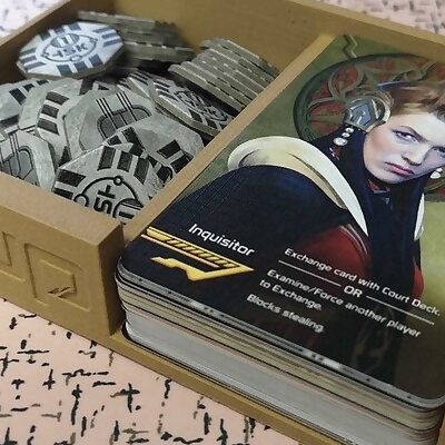 Coup Boardgame Insert also fits Reformation expansion cards