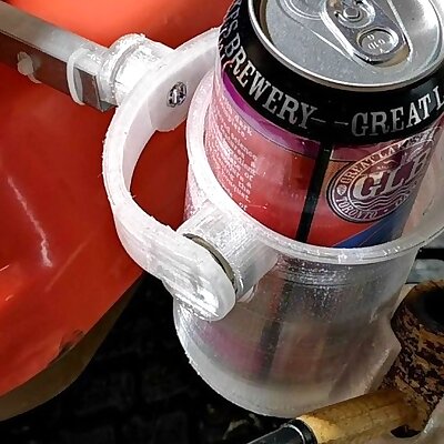 Beer Pop Soda Can Holder and Passive Gimbal with optional pipe holder