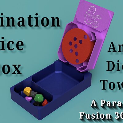 Combination Dice Box and Tower  A Parametric Fusion 360 Design