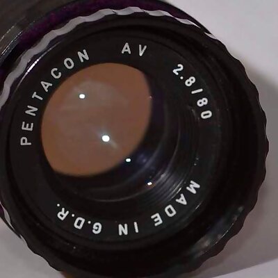 Pentacon 2880 Projection lens to Nikon Fmount adapter