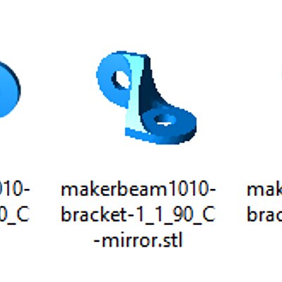 Brackets for 1010 10mm MakerBeam®