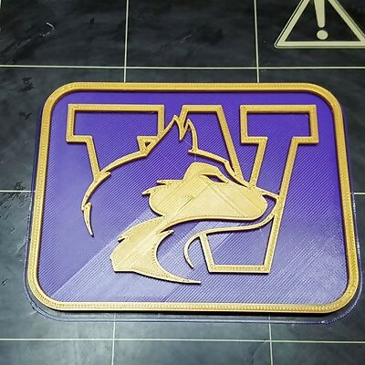University of Washington Huskies Logo Placard