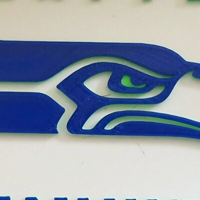 Seattle Seahawks Logo 4 x 4 Coaster  Plackard