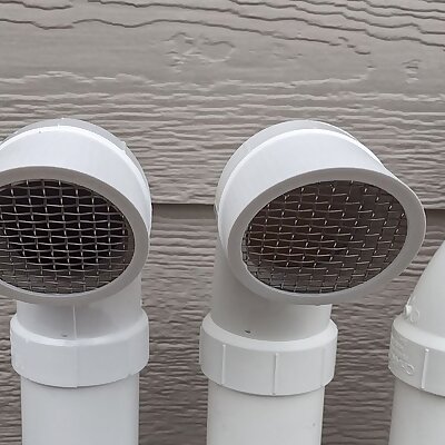 2in PVC vent screened cover