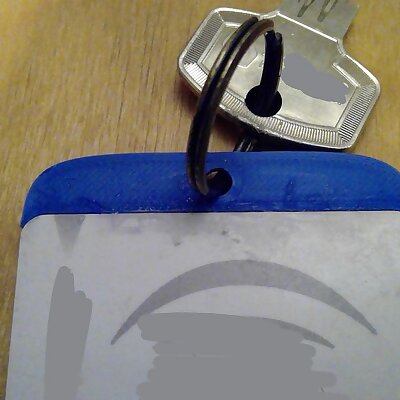 Card holder keycard keychain adapter