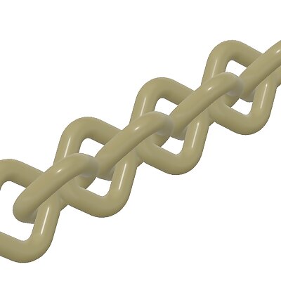 Simple squarish link chain