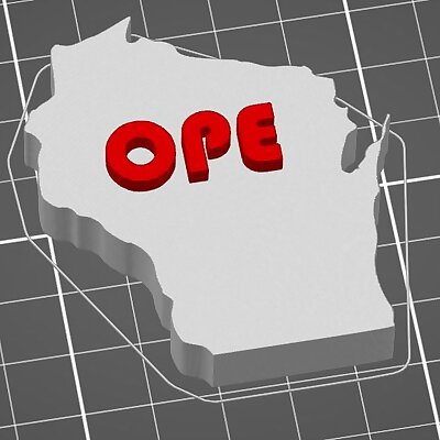 Wisconsin Ope Fridge Magnet