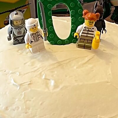 Lego Style Cake Topper Numbers