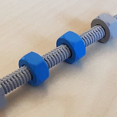 Sideprintable 1420 screw with hex head