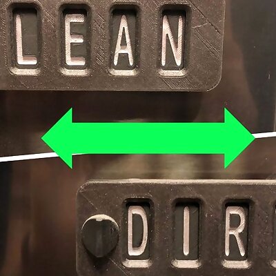 Sliding Word Changing Dishwasher Sign