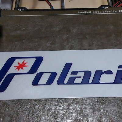Retro Polaris Logo Sign