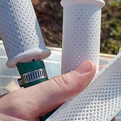 Intake screen for garden hose projects