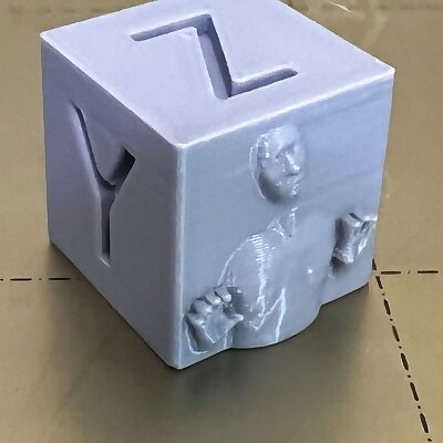 XYZ 20mm Calibration Carbonite Cube