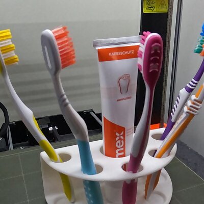 Toothbrush and ToothpasteHolder