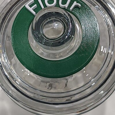 Large Jar Label Ring for Flour and Sugar