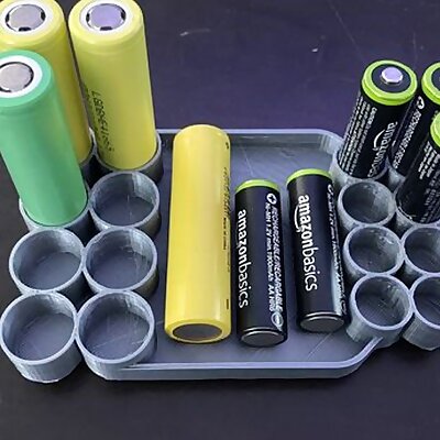 AA  18650 Battery Tray