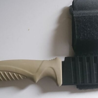 Parametric Knife Sheath With Strap Slot