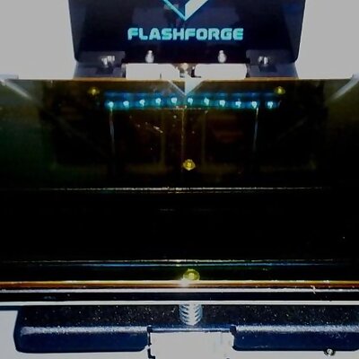 Glassbed Corner Brackets for FlashForge Dreamer for 3mm Plates flat