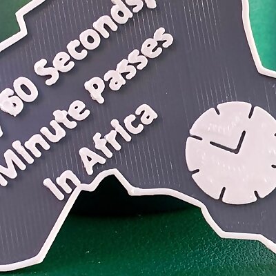 Every 60 Seconds A Second passes in Africa Keychain