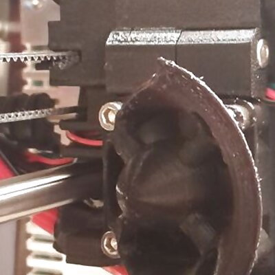 Intake funneltract for hotend cooling fan Prusa i3 mk2s