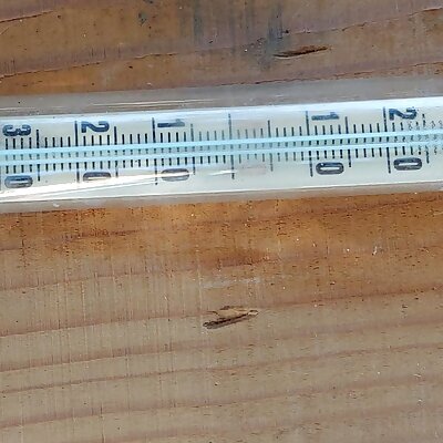 Window thermometer holder