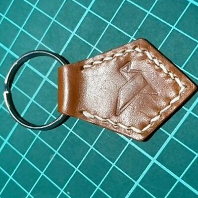 Leather Key ring Tie