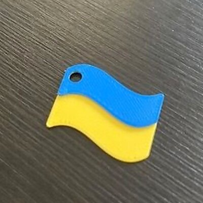 Ukrainian Flag  Keychain