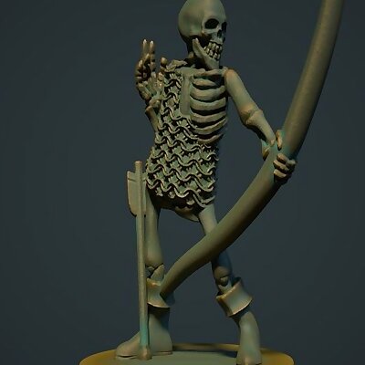 Skeleton Archer 28mm no supports needed