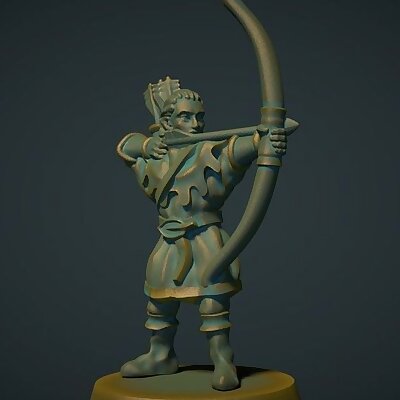 Elf archer 28mm no supports needed