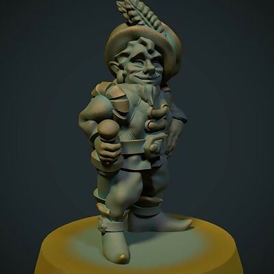 Fancy gnome 28mm no supports FDM