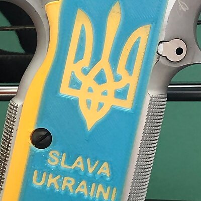 Tanfoglio LIMITED CUSTOM Pistol Grips Panels Ukraine Coat of Arms