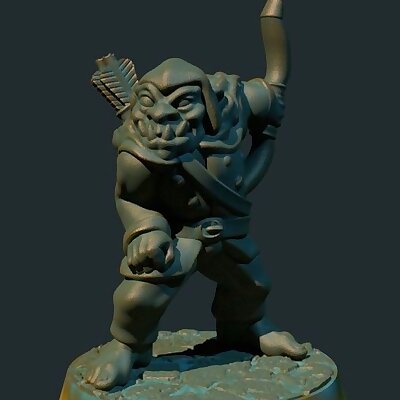 Orc scoutarcher 28mm supportless FDM friendly