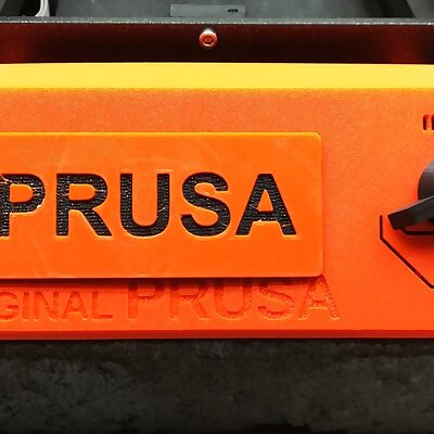 LCD cover with Prusa logo for i3 MK3