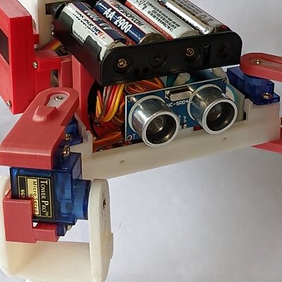 Raspberry Pi controlled 4legged 8DOF robot