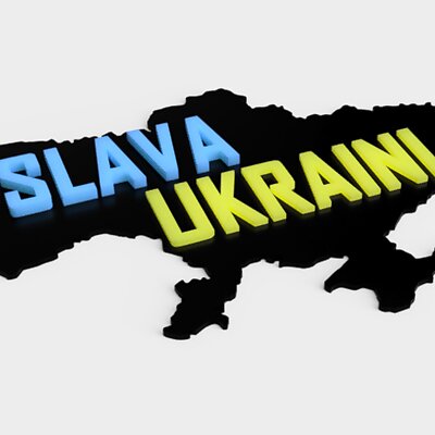 Slava Ukraini color change 1mm2mm3mm