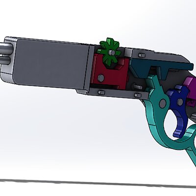Lever Action rubber band gun