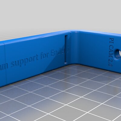 Longer Pi Cam support for Ender 3 Y rail