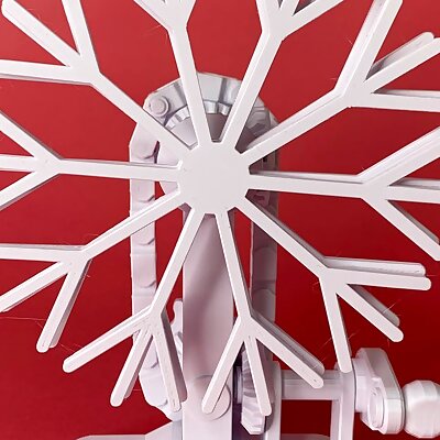 Trippy Snowflake Mechanical Sculpture
