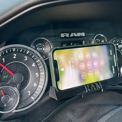 Phone Mount for Instrument Cluster Dash Universal Ram Truck and other Vehicles