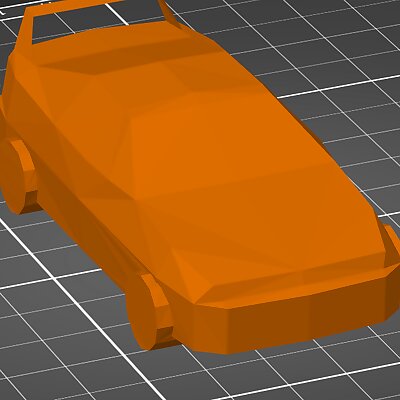Polygonal Compact Car From N64 Game Rush 2