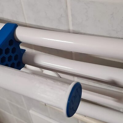 Toilet paper holder for bathroom radiator