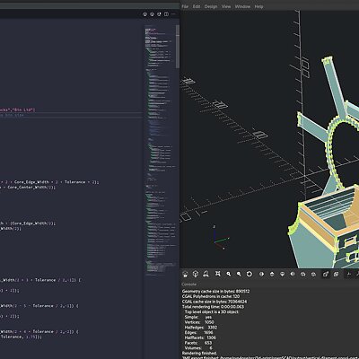 Vertical Filament Parts Drawer Remix  Double Bin Bonus Edition OpenSCAD