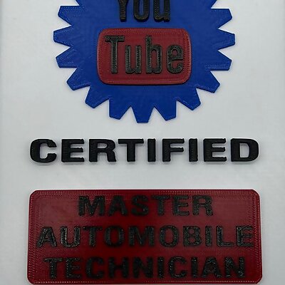 Custom YouTube Mechanic Sign