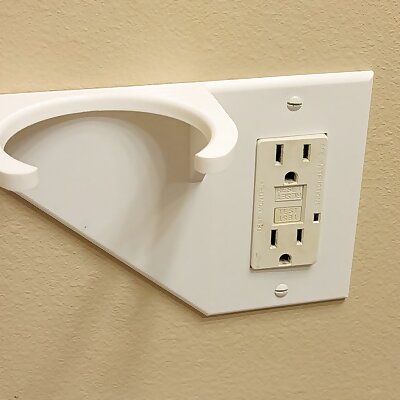 Outlet cover Hair Dryer Stand