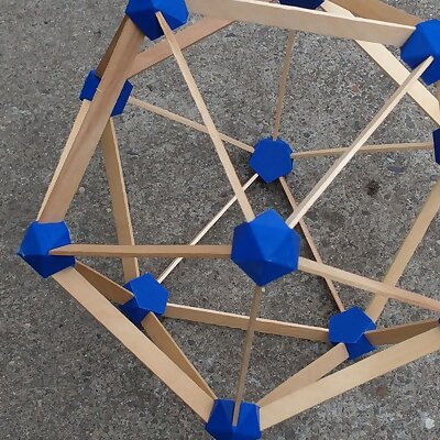 Hub for Popsicle Stick Icosahedron