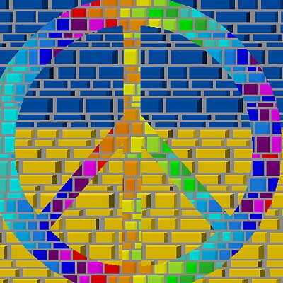 Peace Brick Wall