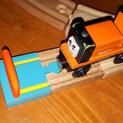 Nárazník pro dřevěnou vláčkodráhu  Bumper for wooden railway